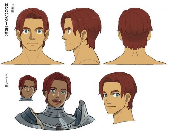 《怪猎物语2：破灭之翼》第五弹角色设定图 表情、服饰细节